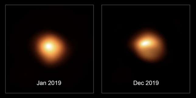 SPHERE image showing Betelgeuse's Great Dimming.